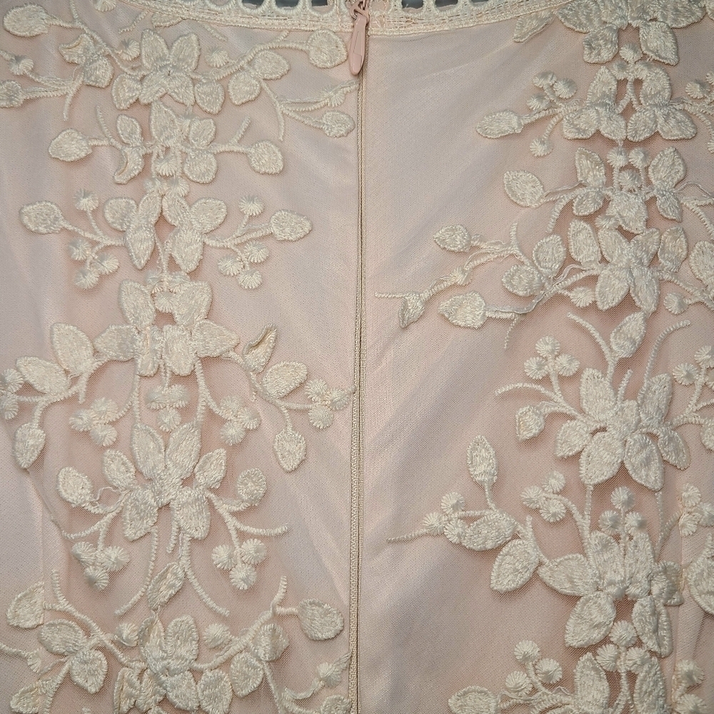 Lulus Garden Dreams Lace Tiered Maxi Dress, Size , Blush, EUC - Picture 13 of 17